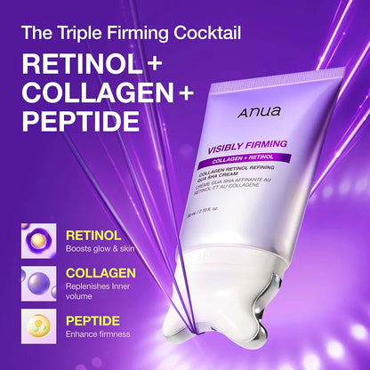 ANUA Collagen Retinol Refining Gua Sha Cream, Neck Cream For Lifting & Firming